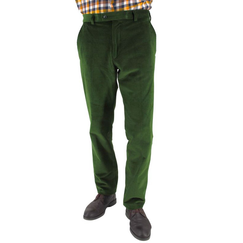 pantalon homme velours cosserat vert