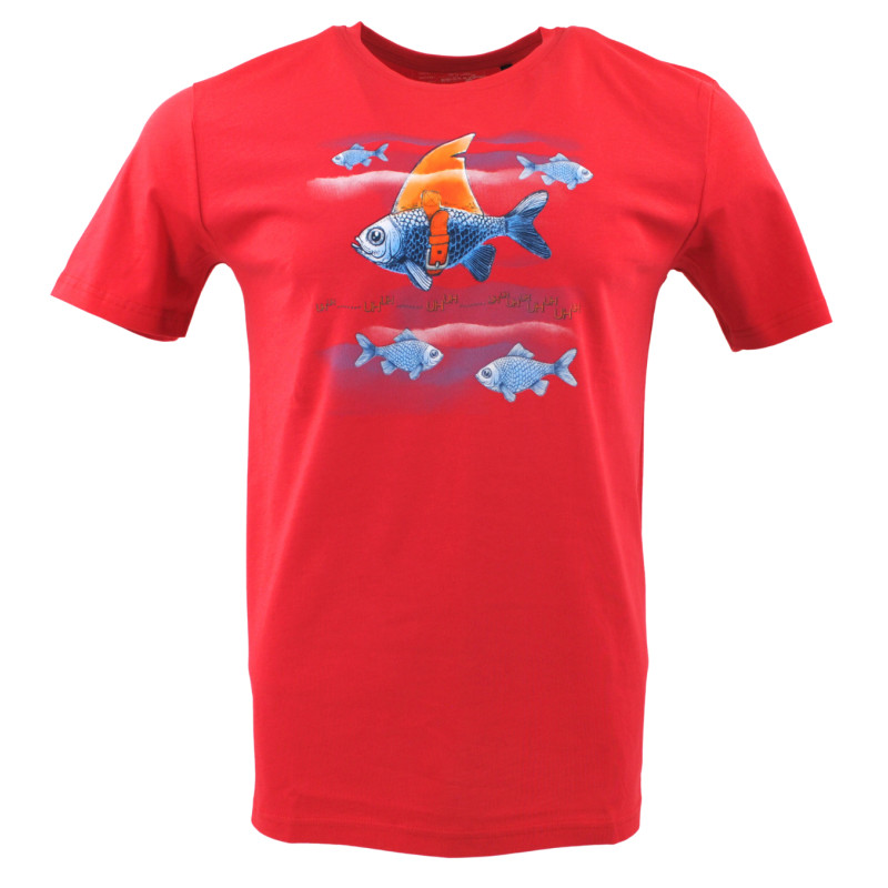 t-shirt homme au motif amusant poisson Marvelis