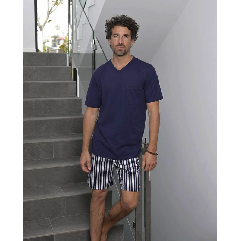 pyjama short homme coton Ringella