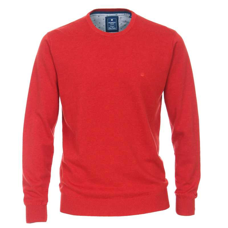 pull homme en coton rouge de la marque Redmond