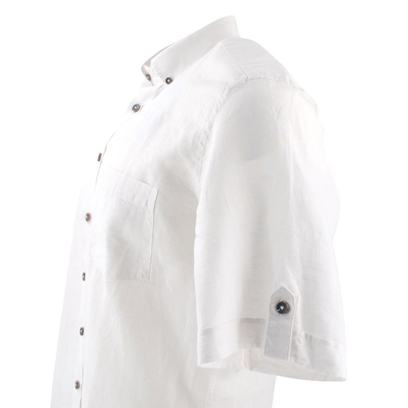 chemise homme en lin blanc Redmond