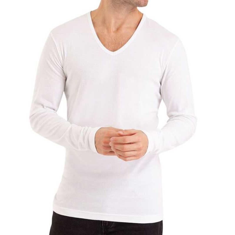 t-shirt manches longues blanc Eminence