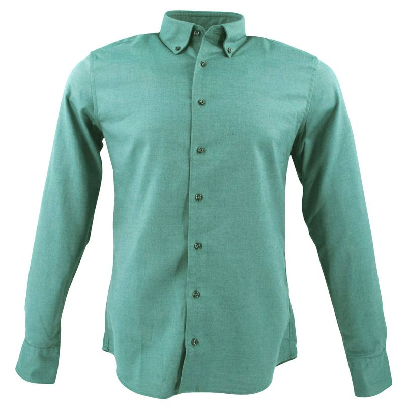 chemise homme de qualité verte Eterna