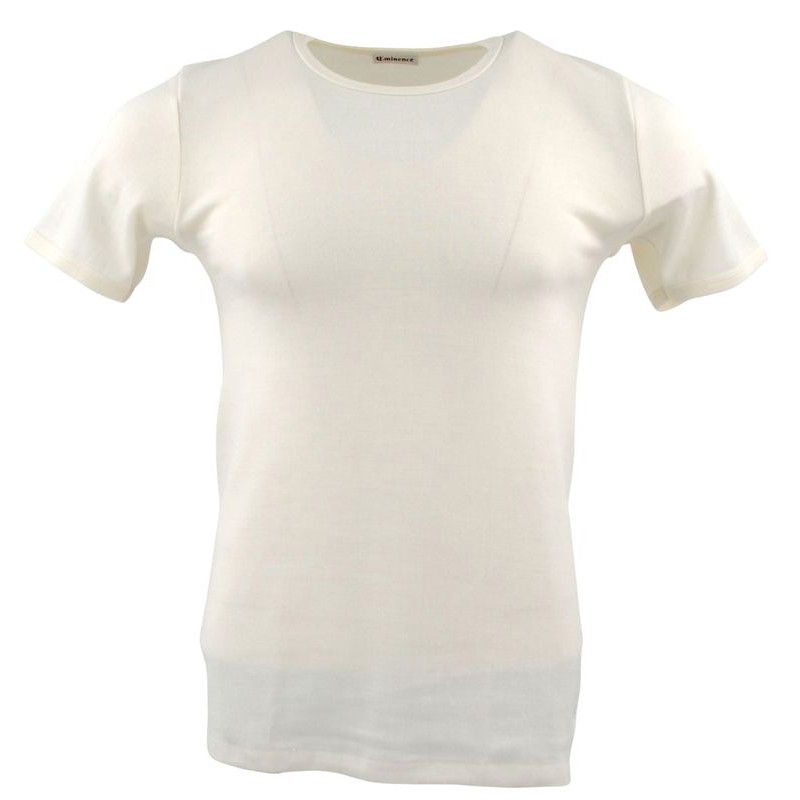 t-shirt chaud laine coton blanc EMINENCE