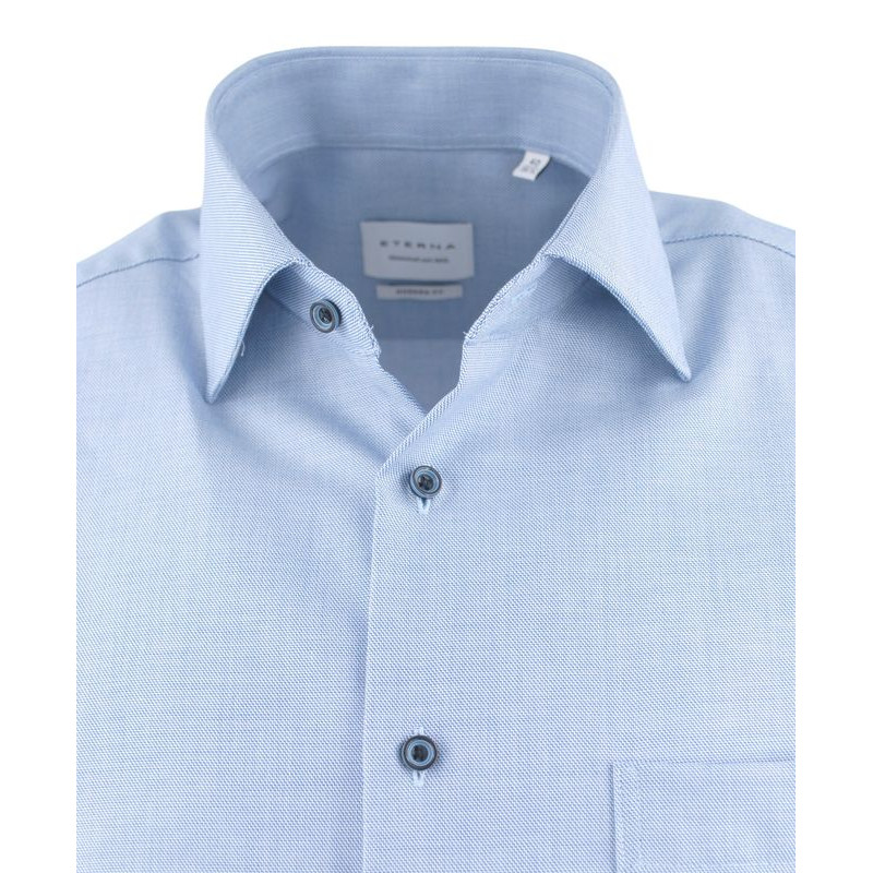 chemisette bleu chiné de la marque Eterna