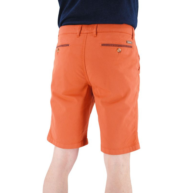 bermuda poches passepoilées orange de chez GARDEUR