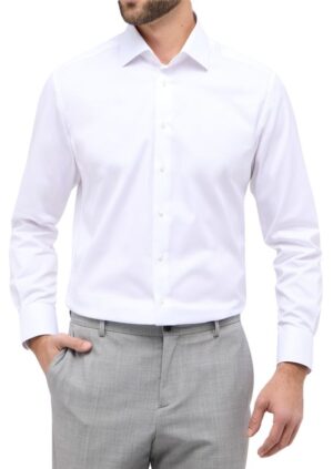 Chemise ETERNA blanc opaque modern fit 8817etm
