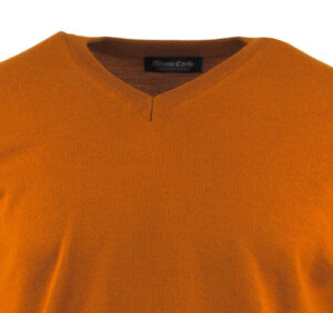 pull col V MONTE CARLO laine fine ocre 4021mc