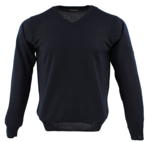 pull col V MONTE CARLO laine fine marine 4021mc