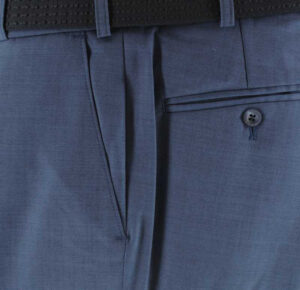 Pantalon laine fine MENS Madrid bleu 2601Med