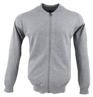 gilet coton léger CASA MODA bleu gris col raccourci 4440ca