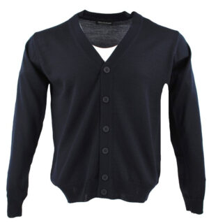 gilet boutonné MONTE CARLO laine fine marine 4028mc