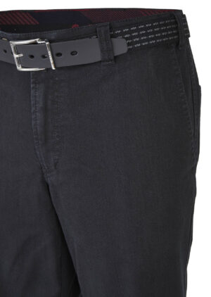 Pantalon jean grandes tailles MENS Madrid-U noir 5795Med