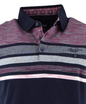 polo homme MONTE CARLO marine et bordeaux
