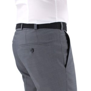 Pantalon laine fine MENS Madrid-U gris foncé 2601Med