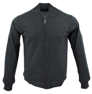 gilet zippé MONTE CARLO laine fine anthracite 4029mc