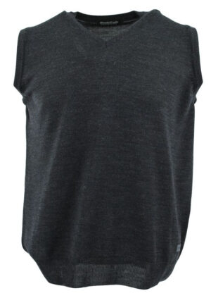 pull débardeur homme col V MONTE CARLO anthracite 4026mc