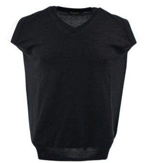 pull homme sans manches en laine MONTE CARLO noir 4026mc