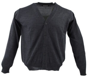 gilet boutonné laine MONTE CARLO anthracite 4028mc
