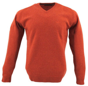 pull homme col V BEST GUEST 80% laine 702bg écureuil