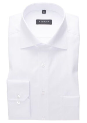 chemise coupe large ETERNA blanc 8817etc