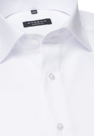 chemise coupe large ETERNA blanc 8817etc