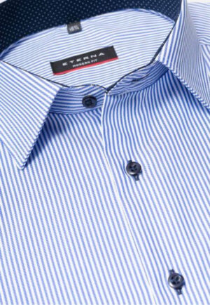 Chemise rayée foncé ETERNA modern fit 8992et