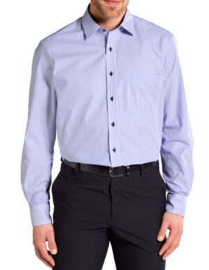 chemise rayée en twill Eterna Comfort Fit 8992etc