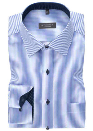 chemise rayée en twill Eterna Comfort Fit 8992etc