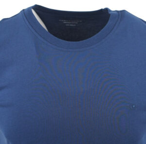 Tee-shirt bleu indigo col rond CASAMODA 004200ca