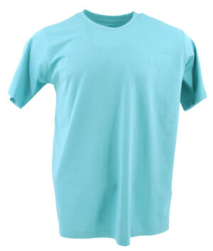 Tee-shirt bleu turquoise col rond CASA MODA 004200ca