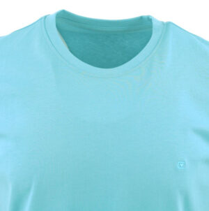 Tee-shirt bleu turquoise col rond CASA MODA 004200ca