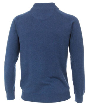 gilet coton léger au col raccourci CASA MODA bleu foncé 4440ca