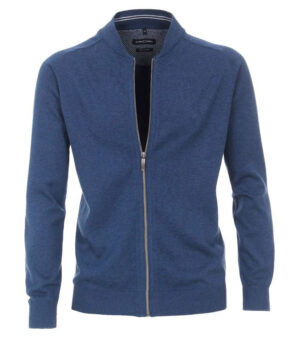 gilet coton léger au col raccourci CASA MODA bleu foncé 4440ca