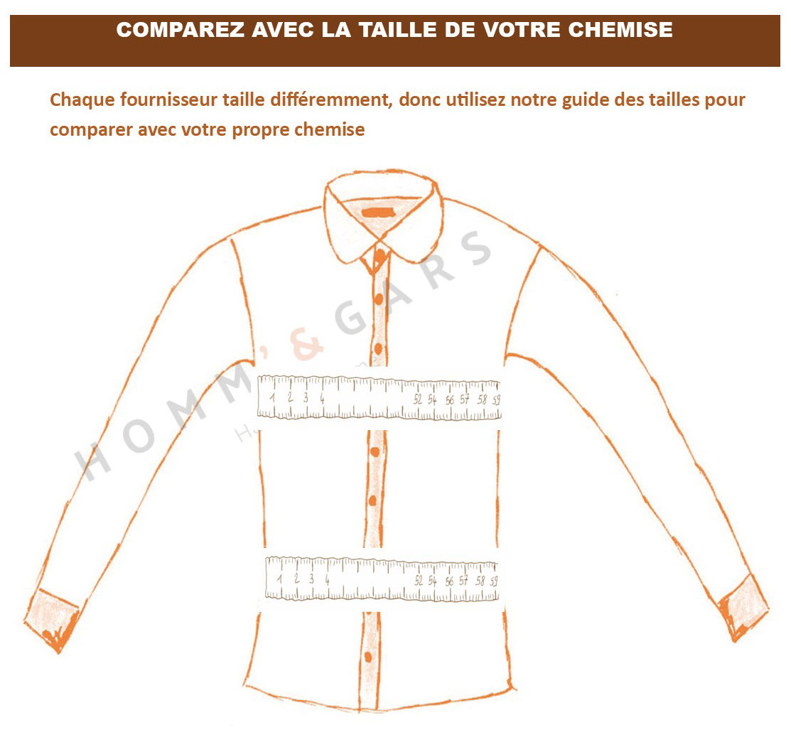 Taille de chemise homme best sale