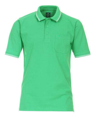 Polo vert liseré blanc REDMOND 231410900