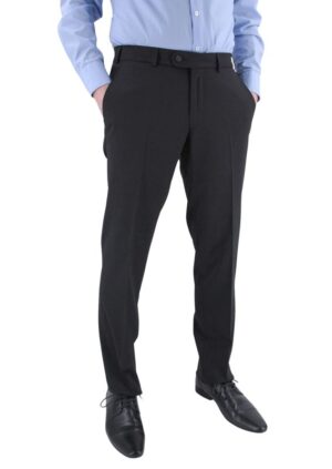 Pantalon laine fine noir MENS coupe Madison 2601Men