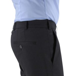 Pantalon laine fine noir MENS coupe Madison 2601Men