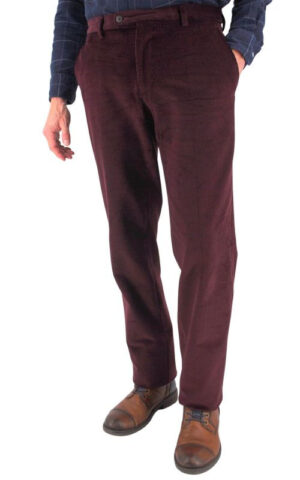 Pantalon velours cosserat GIANNI MARCO lie de vin H092