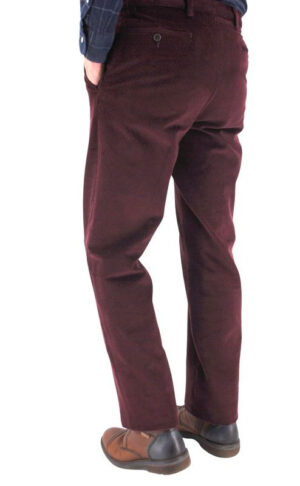 Pantalon velours cosserat GIANNI MARCO lie de vin H092