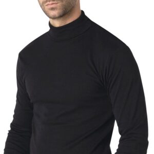 Tee-shirt noir col roulé EMINENCE 3V28