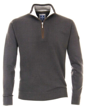 Pull coton col montant gris REDMOND 623rd