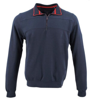 sweat MONTE CARLO marine liseré rouge