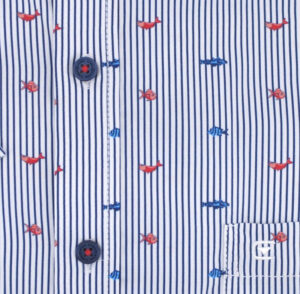 chemise grande taille Casa Moda casual Fit poissons