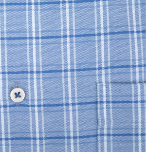 chemise carreaux bleu ETERNA Comfort Fit