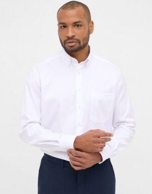 Chemise blanche avec col boutonné ETERNA comfort fit 8817etc