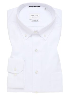 Chemise blanche avec col boutonné ETERNA comfort fit 8817etc