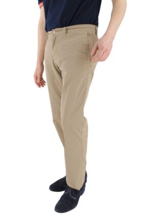 Pantalon homme LCDN micro-imprimé beige modèle Arex 69