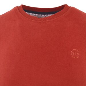 sweat homme brique CAPTEN col rond