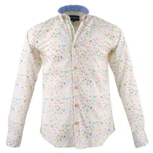 Chemise homme BLACK WELLIS fleurs et plantes fraîches